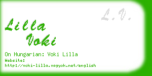 lilla voki business card